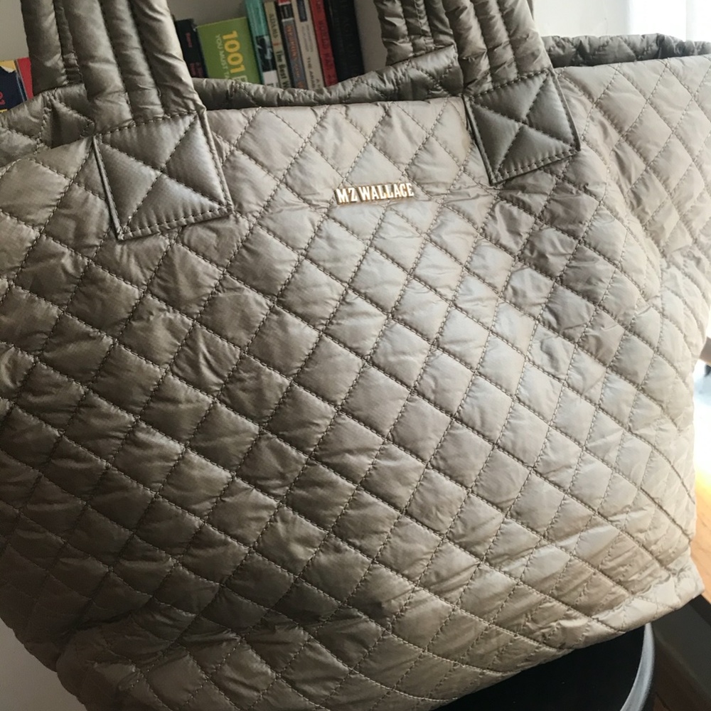 MZ Wallace Sand quilted bag (large)